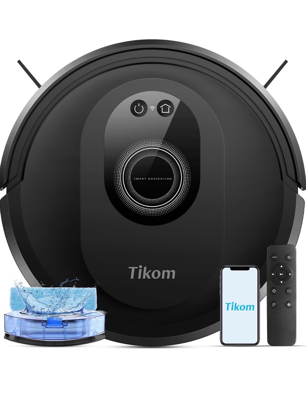 Tikom Robot Vacuum Cleaner in Black